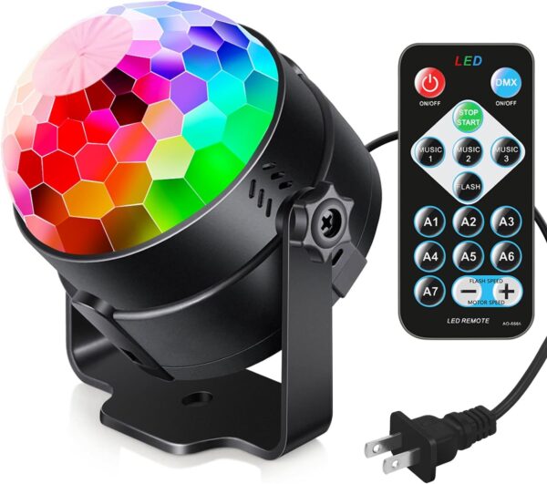 Sound Activated Party Lights with Remote Control with 7 Modes